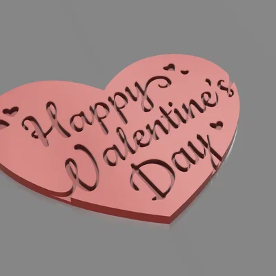 Mô hình trang trí Happy Valentine's Day cho ngày lễ tình nhân