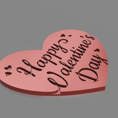 Mô hình trang trí Happy Valentine's Day cho ngày lễ tình nhân