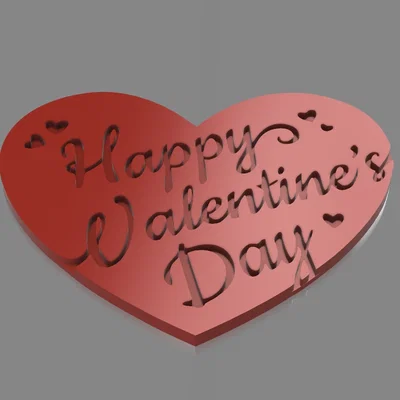 Mô hình trang trí Happy Valentine's Day cho ngày lễ tình nhân
