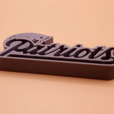 Mô hình Logo đội bóng Patriots in 3D trang trí bàn làm việc