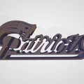 Mô hình Logo đội bóng Patriots in 3D trang trí bàn làm việc - Thumbnail 2