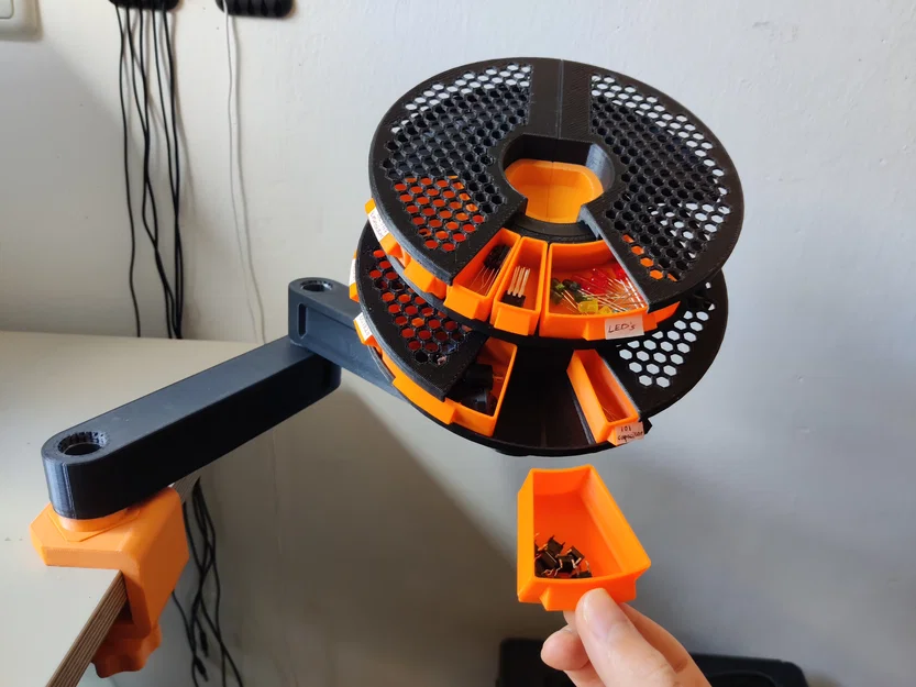 Tay Treo Lưu Trữ Xếp Tầng – Mở Rộng, Xoay & Di Chuyển (Stackable Storage Arm) - Image 1