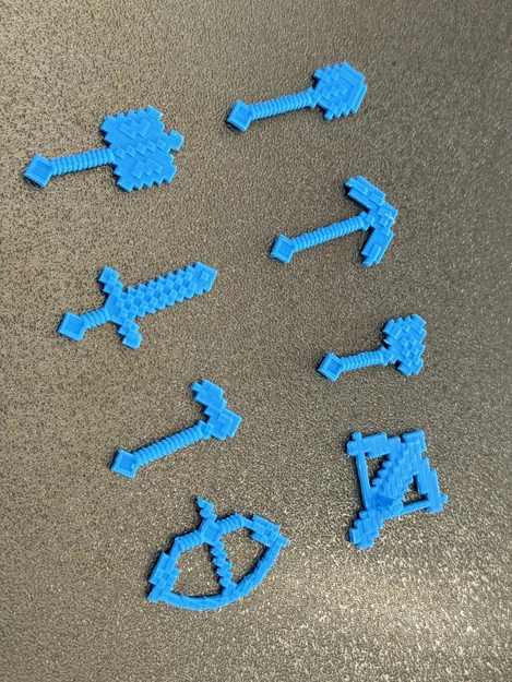 Vũ khí & dụng cụ Minecraft tương thích L.e.g.o (brick) - Image 1