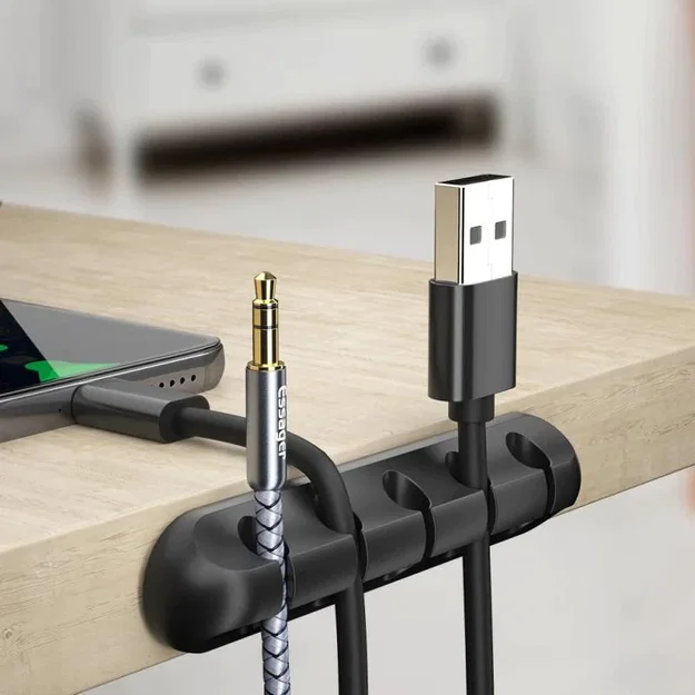 Cable Organizer – Kẹp/Gọn Dây Cáp Gọn Gàng Cho Bàn Làm Việc - Image 1
