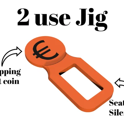 Jig 2in1 - Tắt tiếng dây an toàn & đồng xu xe đẩy (Cart coin)