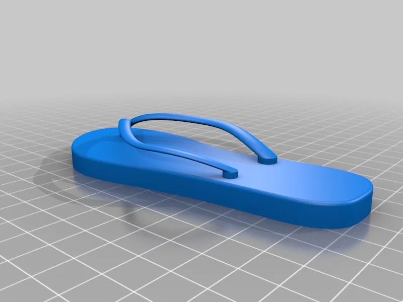 Mô hình dép xỏ ngón (Flip Flop) trang trí 3D đơn giản, đẹp mắt - Image 1