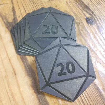 Lót Ly D20 (D20 Coasters)