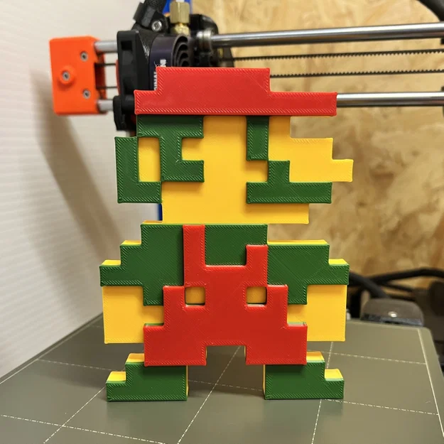 Mô hình Mario 8-bit phong cách NES cổ điển trang trí siêu đẹp - Image 1