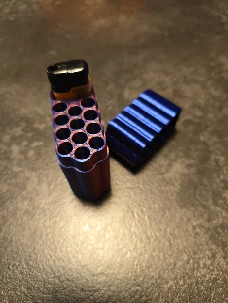 Hộp Đựng Thuốc Lá In 3D Đa Năng Có Ngăn Chứa Bật Lửa - Image 1