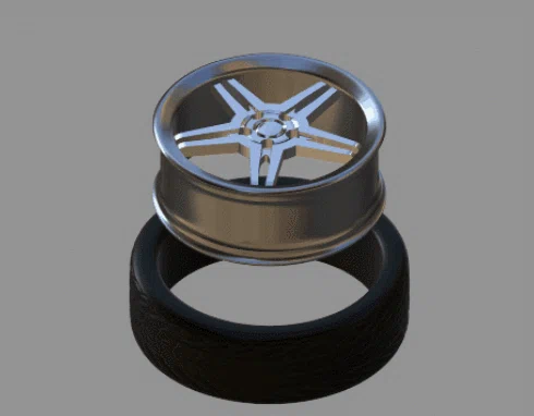 Mô hình bánh xe và lốp xe 3D cực chi tiết cho xe RC - Image 1