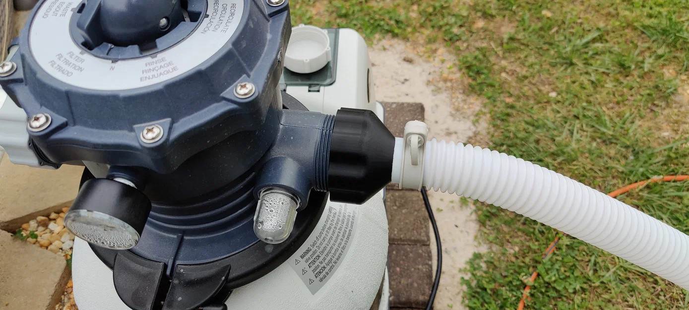 Adapter cổng xả bộ lọc cát Intex sang ống hồ bơi 1.25" - Image 1