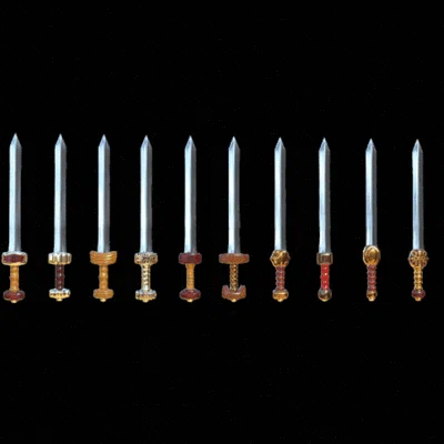 Bộ sưu tập mô hình kiếm Gladius La Mã thu nhỏ (Gladius Swords)