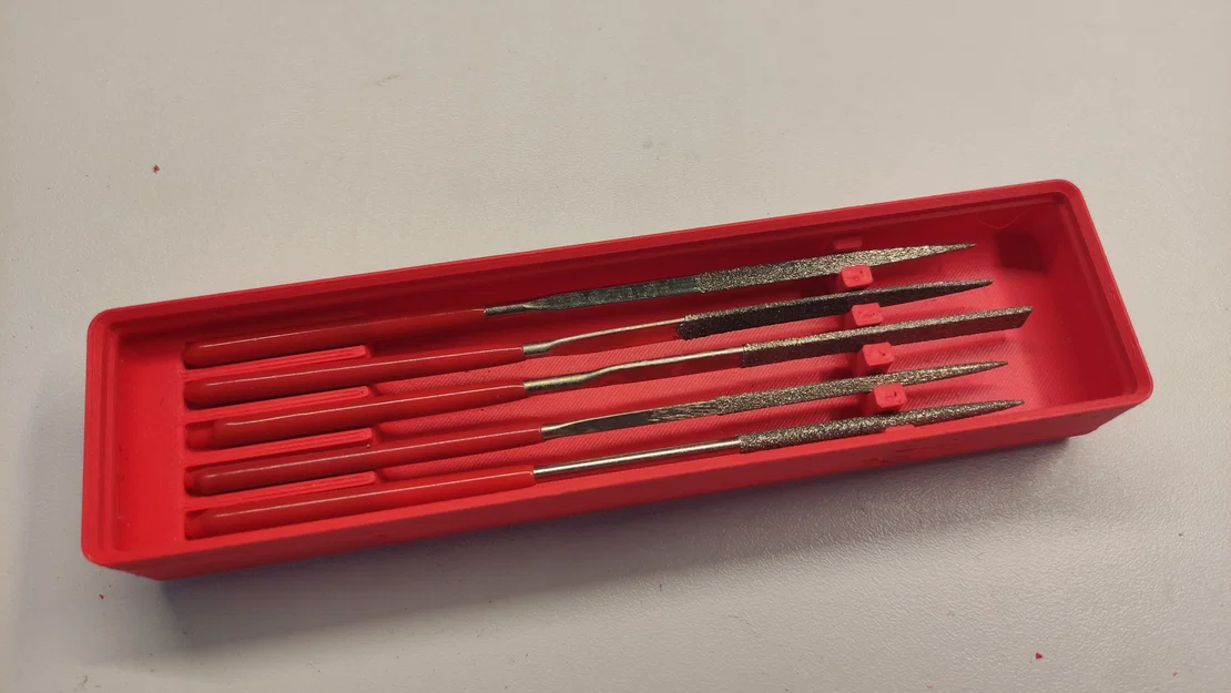 Khay đựng dũa mini hệ Gridfinity 1x4x3u tiện lợi - Image 1