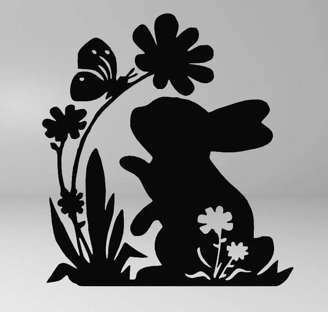 Tranh treo tường nghệ thuật hình chú thỏ Phục Sinh (Easter Bunny) - Image 1