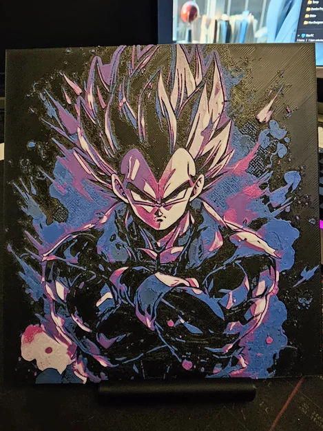 Vegeta Dragonball - HueForge - Image 1