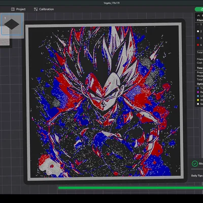 Vegeta Dragonball - HueForge