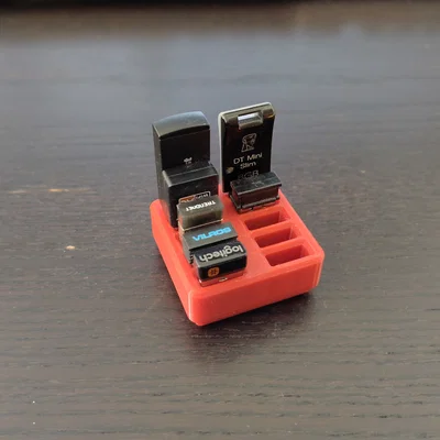 Khay Gridfinity 1x1 giữ 10 thiết bị USB nhỏ (Helo)