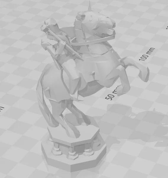 Mô hình quân cờ Harry Potter in 3D phong cách Low-poly ấn tượng - Image 1