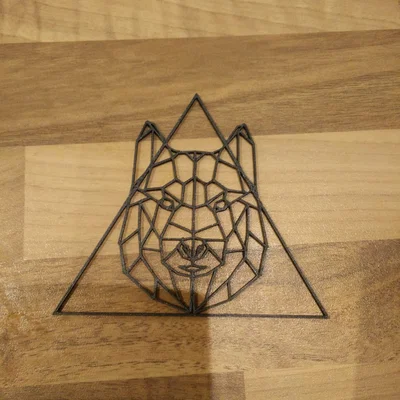Mô hình trang trí đầu sói (Wolf Coaster) - Nghệ thuật treo tường 3D