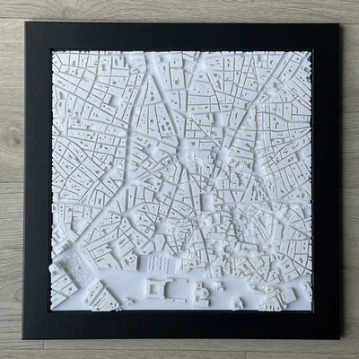 Mô hình thu nhỏ thành phố Madrid 3D