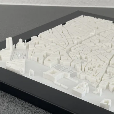 Mô hình thu nhỏ thành phố Madrid 3D