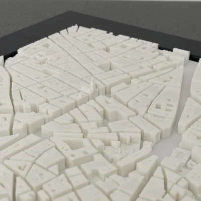 Mô hình thu nhỏ thành phố Madrid 3D