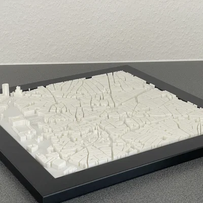 Mô hình thu nhỏ thành phố Madrid 3D