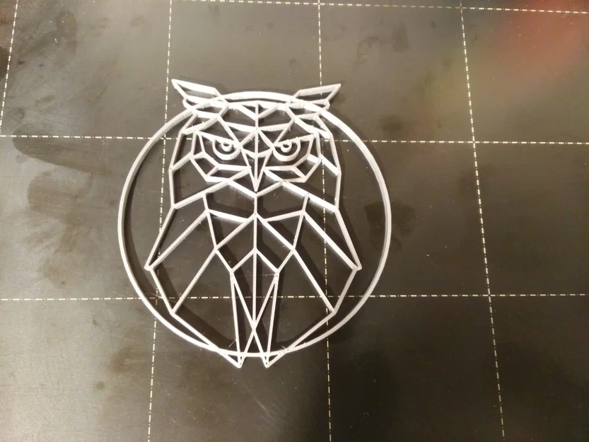 Mô hình cú mèo phong cách hình học 3D (Geometric Owl Art) - Image 1