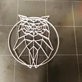 Mô hình cú mèo phong cách hình học 3D (Geometric Owl Art) - Thumbnail 1