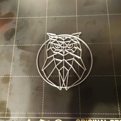 Mô hình cú mèo phong cách hình học 3D (Geometric Owl Art)
