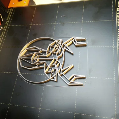 Bộ sưu tập mô hình động vật hình học treo tường hoặc làm đế lót ly 3D