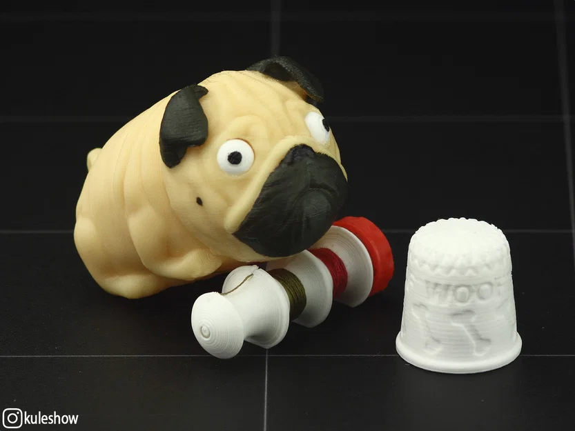 Hộp đựng kim khâu hình chú chó Pug - Image 2