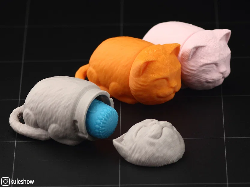 Hộp đựng kim chỉ hình Mèo ngủ (Sleeping Cat Needlecase) - Image 2