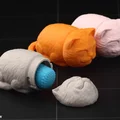 Hộp đựng kim chỉ hình Mèo ngủ (Sleeping Cat Needlecase) - Thumbnail 2