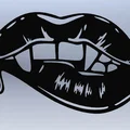 Mô hình trang trí tường đôi môi quyến rũ (Sensual Lips) - In 3D nghệ thuật - Thumbnail 2