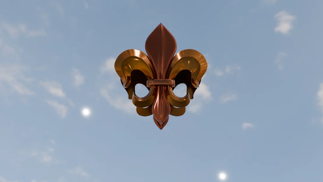 Mẫu in 3D biểu tượng hoa bách hợp truyền thống (Scout Lily) - Image 1