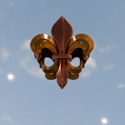 Mẫu in 3D biểu tượng hoa bách hợp truyền thống (Scout Lily)