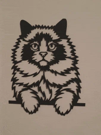 Mô hình trang trí tường hình mèo Purrfect Pet in 3D siêu dễ thương - Image 1