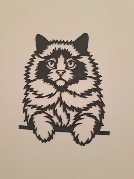 Mô hình trang trí tường hình mèo Purrfect Pet in 3D siêu dễ thương - Image 2