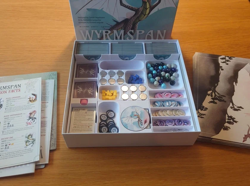 Khay đựng Wyrmspan dành cho bài có bọc sleeve dày - Image 1