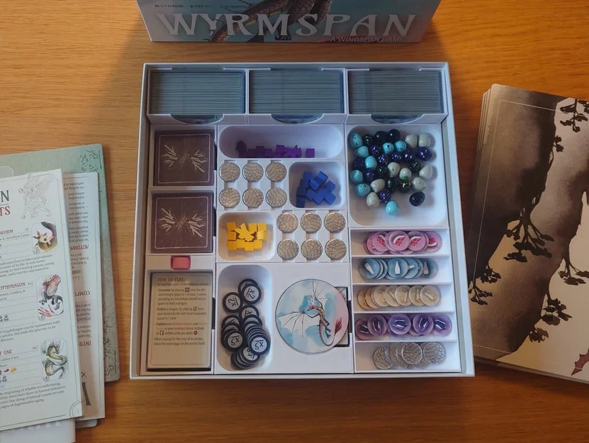 Khay đựng Wyrmspan dành cho bài có bọc sleeve dày - Image 5