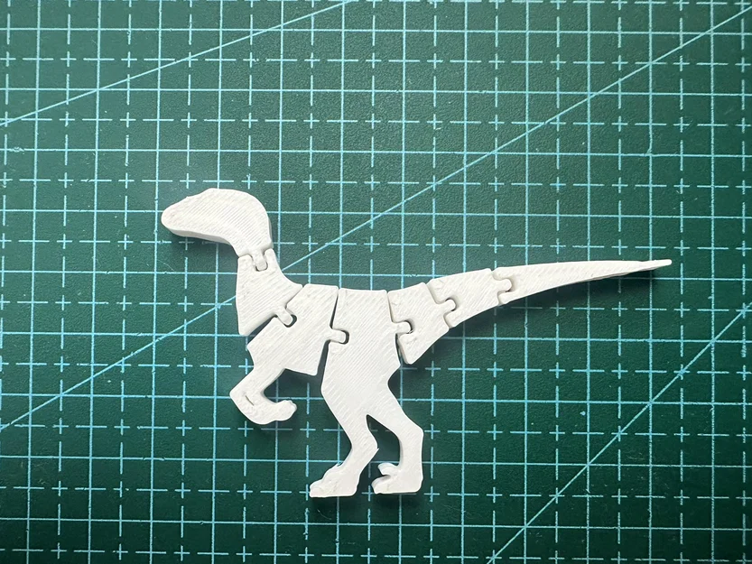 Flexi Velociraptor - Mô hình khủng long in 3D linh hoạt - Image 1