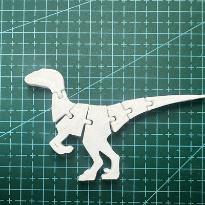 Flexi Velociraptor - Mô hình khủng long in 3D linh hoạt