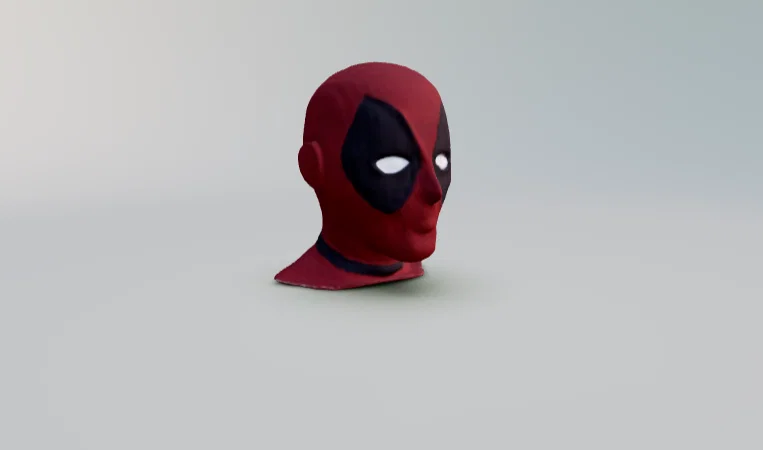 Mô hình mặt nạ Deadpool 3D - Tải file STL cực chất cho fan Marvel - Image 1