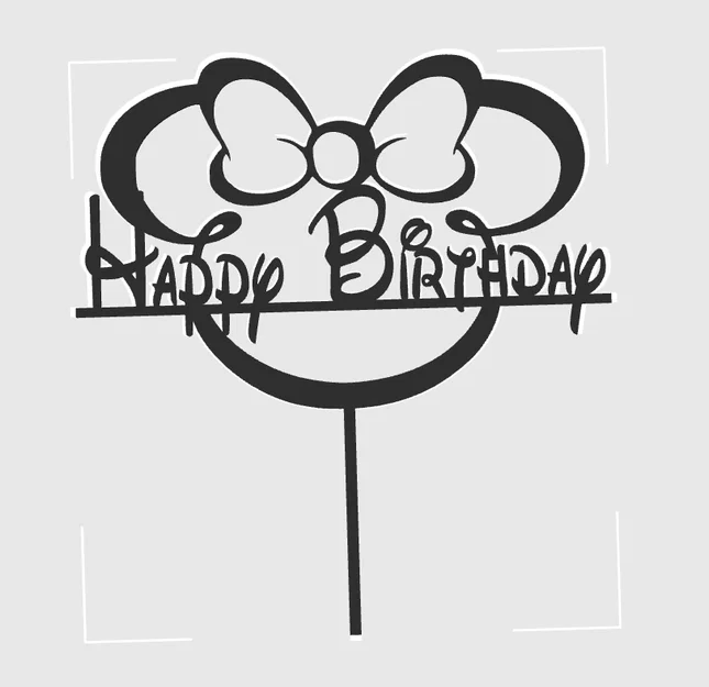 Mẫu trang trí bánh sinh nhật Minnie/Mickey Mouse in 3D tuyệt đẹp - Image 1