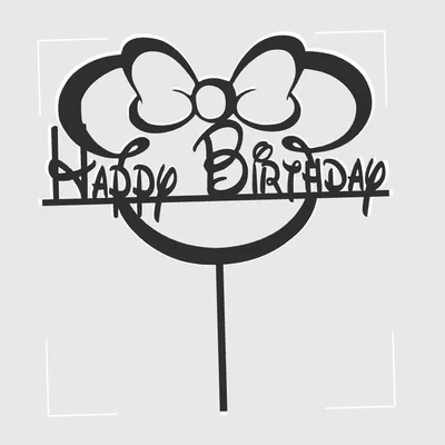 Mẫu trang trí bánh sinh nhật Minnie/Mickey Mouse in 3D tuyệt đẹp