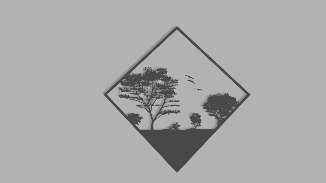 Mẫu tranh treo tường hình cây 3D nghệ thuật - Trang trí không gian nhà đẹp - Image 1