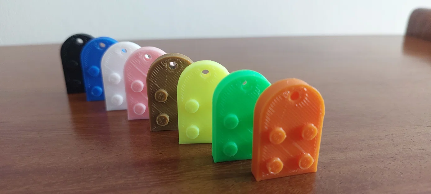 Móc khóa hình trái tim (kiểu Lego) - Image 4