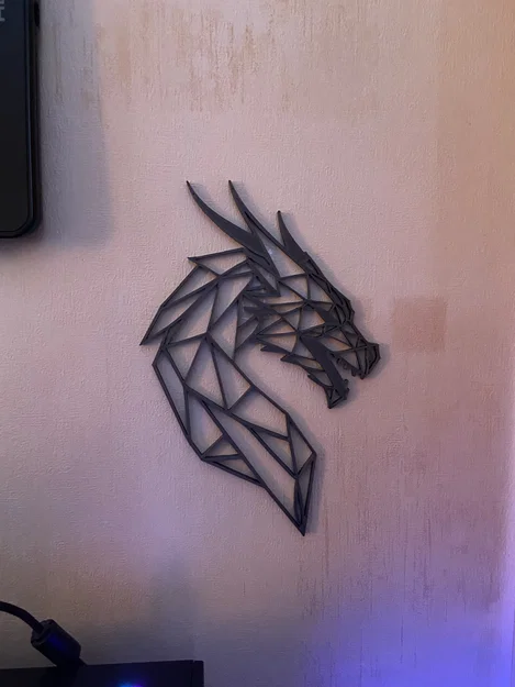 Mô hình treo tường Rồng Geometrical 3D – Điểm nhấn trang trí hiện đại - Image 1