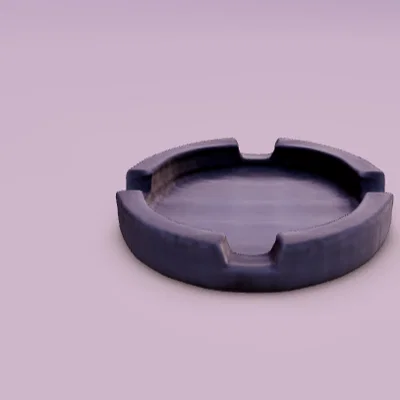 Mẫu gạt tàn thuốc 3D thiết kế tối giản, tinh tế cho không gian sống